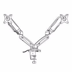 Ewent EW1516 Supporti a parete per TV 32" Scrivania Nero - Vista aggiuntiva 6