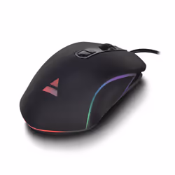 Ewent Play PL3301, Mano destra, Ottico, USB tipo A, 4800 DPI, Nero