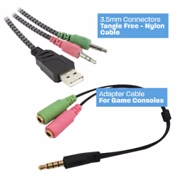 Ewent Play PL3321 Auricolare Cablato A Padiglione Gaming Nero - Vista aggiuntiva 5