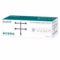 Ewent EW1514 Supporti a parete per TV 81,3 cm (32") Scrivania Nero