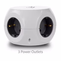 Ewent EW3939 prolunghe e multiple 1,5 m 3 presa(e) AC Interno Bianco