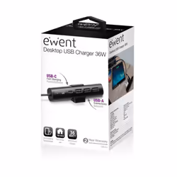 Ewent EW1317 Caricabatterie per dispositivi mobili Universale Nero AC Interno - Vista aggiuntiva 6