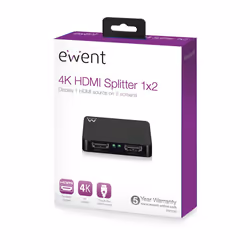 Ewent EW3720 ripartitore video HDMI 2x HDMI - Vista aggiuntiva 4