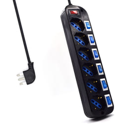 Ewent EW3850 protezione da sovraccarico Nero 6 presa(e) AC 220 V 1,5 m
