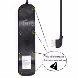 Ewent EW3850 protezione da sovraccarico Nero 6 presa(e) AC 220 V 1,5 m
