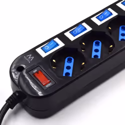Ewent EW3850 protezione da sovraccarico Nero 6 presa(e) AC 220 V 1,5 m - Vista aggiuntiva 5