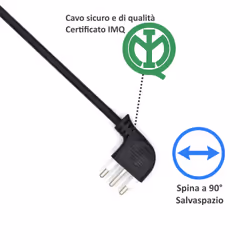 Ewent EW3850 protezione da sovraccarico Nero 6 presa(e) AC 220 V 1,5 m - Vista aggiuntiva 8