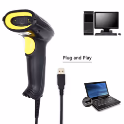 Ewent EW3400 lettore di codici a barre Lettore di codici a barre portatile 1D Laser Nero - Vista aggiuntiva 4