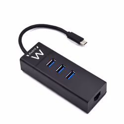 Ewent EW1141 replicatore di porte e docking station per laptop USB 3.2 Gen 1 (3.1 Gen 1) Type-C Nero - Vista aggiuntiva 2