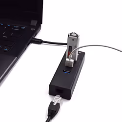Ewent EW1141 replicatore di porte e docking station per laptop USB 3.2 Gen 1 (3.1 Gen 1) Type-C Nero - Vista aggiuntiva 3