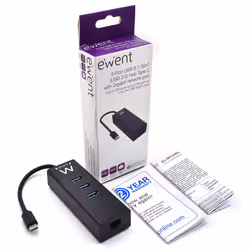 Ewent EW1141 replicatore di porte e docking station per laptop USB 3.2 Gen 1 (3.1 Gen 1) Type-C Nero - Vista aggiuntiva 6