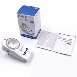 Ewent EW1225 Caricabatterie per dispositivi mobili Universale Bianco AC Interno - Vista aggiuntiva 5