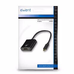 Ewent EW9825 cavo e adattatore video 0,15 m USB tipo-C DisplayPort Nero - Vista aggiuntiva 4