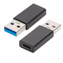 Ewent EW9650, USB Type-A, USB tipo-C, Nero