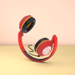 SilverHT HPW11604 Auricolare Cablato A Padiglione Musica e Chiamate Rosso, Giallo