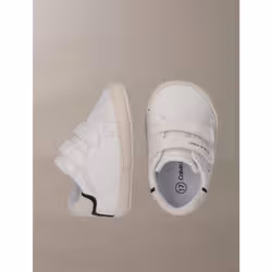 Calvin Klein Sneakers neonato con velcro e logo - Vista aggiuntiva 4