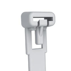 Techly Fascette Fermacavi con Linguetta 200x7,6mm in Nylon 100pz Bianco (ISWT-876200)
