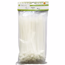 Techly Fascette Fermacavi con Linguetta 200x7,6mm in Nylon 100pz Bianco (ISWT-876200) - Vista aggiuntiva 3