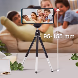 Techly Treppiede Portatile Universale per Smartphone e Fotocamere (I-TRIPOD-UN) - Vista aggiuntiva 8