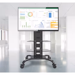 Techly Supporto a Pavimento con 2 Mensole Trolley TV LCD/LED/Plasma 32-70" (ICA-TR8) - Vista aggiuntiva 5