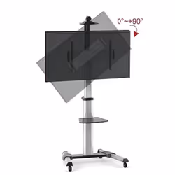 Techly Supporto a Pavimento con una Mensola Trolley TV LCD/LED/Plasma 37-70" (ICA-TR15) - Vista aggiuntiva 4