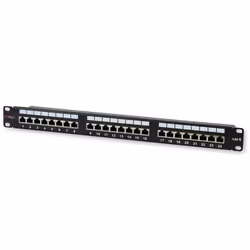 Techly Pannello Patch STP 24 Posti RJ45 Cat.6 (I-PP 24-RS-C6T), IEEE 802.3, IEEE 802.3ab, IEEE 802.3u, 10/100/1000Base-T(X),  ...