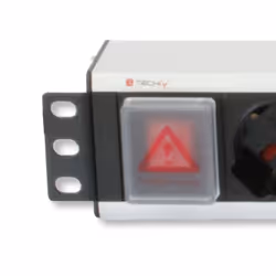Techly I-CASE STRIP-18A3 unità di distribuzione dell'energia (PDU) 8 presa(e) AC 1.5U Nero - Vista aggiuntiva 5