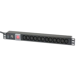Techly 023776 prolunghe e multiple 2 m 12 presa(e) AC Interno Nero