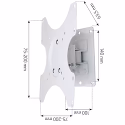 Techly Supporto a muro per TV LED LCD 19 - 37'' inclinabile 1 snodo Bianco (ICA-LCD 2900WH) - Vista aggiuntiva 4