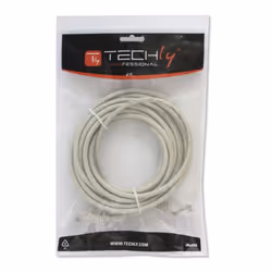 Techly Cavo di rete Patch in CCA Cat.5E Grigio UTP 0,25m ICOC CCA5U-0025T