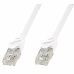 Techly Cavo di rete Patch in CCA Cat.5E Bianco UTP 1m ICOC CCA5U-010-WHT, 1 m, Cat5e, U/UTP (UTP), RJ-45, RJ-45, Bianco