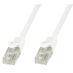 Techly Cavo di rete Patch in CCA Cat.5E Bianco UTP 1m ICOC CCA5U-010-WHT