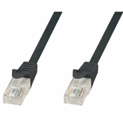Techly Cavo di rete Patch in CCA Cat.5E Nero UTP 1m ICOC CCA5U-010-BKT, 1 m, Cat5e, U/UTP (UTP), RJ-45, RJ-45, Nero