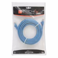 Techly Cavo di rete Patch in CCA Cat.5E Blu UTP 1m ICOC CCA5U-010-BLT