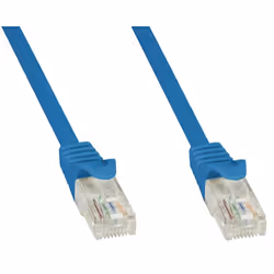Techly Cavo di rete Patch in CCA Cat.5E Blu UTP 1m ICOC CCA5U-010-BLT