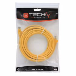 Techly Cavo di rete Patch in CCA Cat.6 Giallo UTP 1,5m ICOC CCA6U-015-YET
