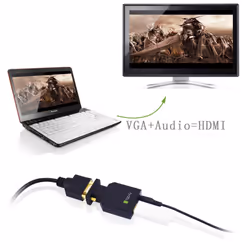 Techly Mini Convertitore da VGA e Audio a HDMI IDATA VGA-HDMINI - Vista aggiuntiva 7