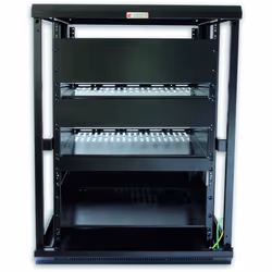 Techly Armadio Rack 19" 600x600 15U per Audio Video Nero I-CASE AV-2115BKTY - Vista aggiuntiva 5