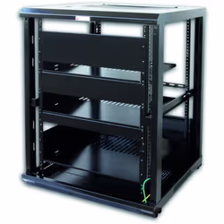 Techly Armadio Rack 19" 600x600 15U per Audio Video Nero I-CASE AV-2115BKTY - Vista aggiuntiva 6