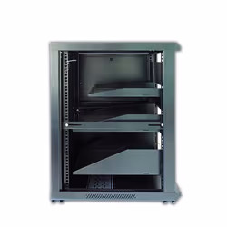 Techly Armadio Rack 19" 600x600 15U per Audio Video Nero I-CASE AV-2115BKTY - Vista aggiuntiva 8