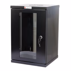 Techly Armadio Rack 10" a muro 9 unità Nero, Da parete, 9U, 30 kg, Lucchetti, 9,97 kg, Nero