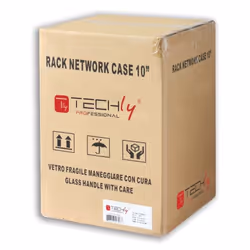 Techly Armadio Rack 10" a muro 9 unità Nero