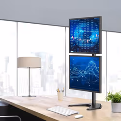 Techly Supporto da Scrivania per 2 Monitor 13-27" con base - Vista aggiuntiva 8