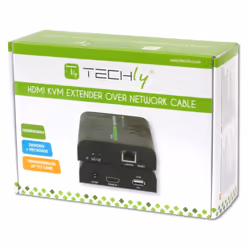 Techly IDATA HDMI-KVM2 estensore KVM Trasmettitore e ricevitore