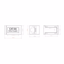 Techly Accoppiatore Cat.6A 10GE RJ45 STP