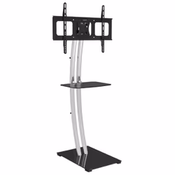 Techly Support Floor Rectangular Base and Shelf for LCD/LED 32-70", 81,3 cm (32"), 177,8 cm (70"), 50 x 50 mm, 600 x 400 mm,  ...