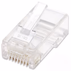 Techly Confezione 100 Plug RJ45 UTP per Cavo Rigido Cat.5E IWP-JAR-C5RTY