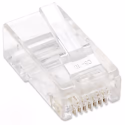 Techly Confezione 100 Plug RJ45 UTP per Cavo Rigido Cat.5E IWP-JAR-C5RTY