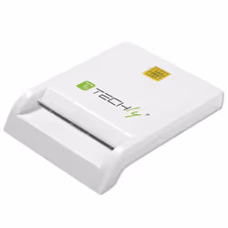 Techly Lettore/Scrittore di Smart Card Usb 2.0 Compatto Bianco I-CARD CAM-USB2TY - Vista aggiuntiva 4