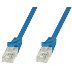 Techly Cavo di Rete Patch in Rame Cat.6 Blu UTP 1m